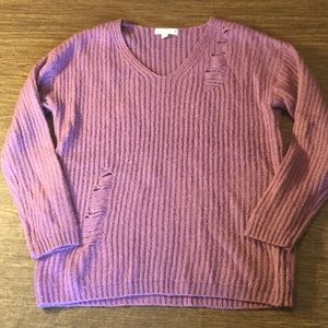 Distressed sweater size medium